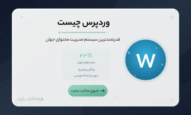 وردپرس چیست و چرا باید با وردپرس سایت بسازیم؟